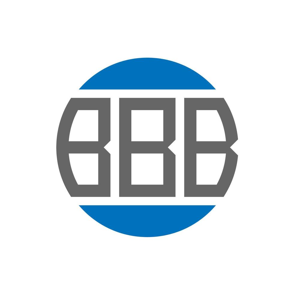 BBB-Brief-Logo-Design auf weißem Hintergrund. BBB kreative Initialen Kreis Logo-Konzept. bbb-Briefgestaltung. vektor