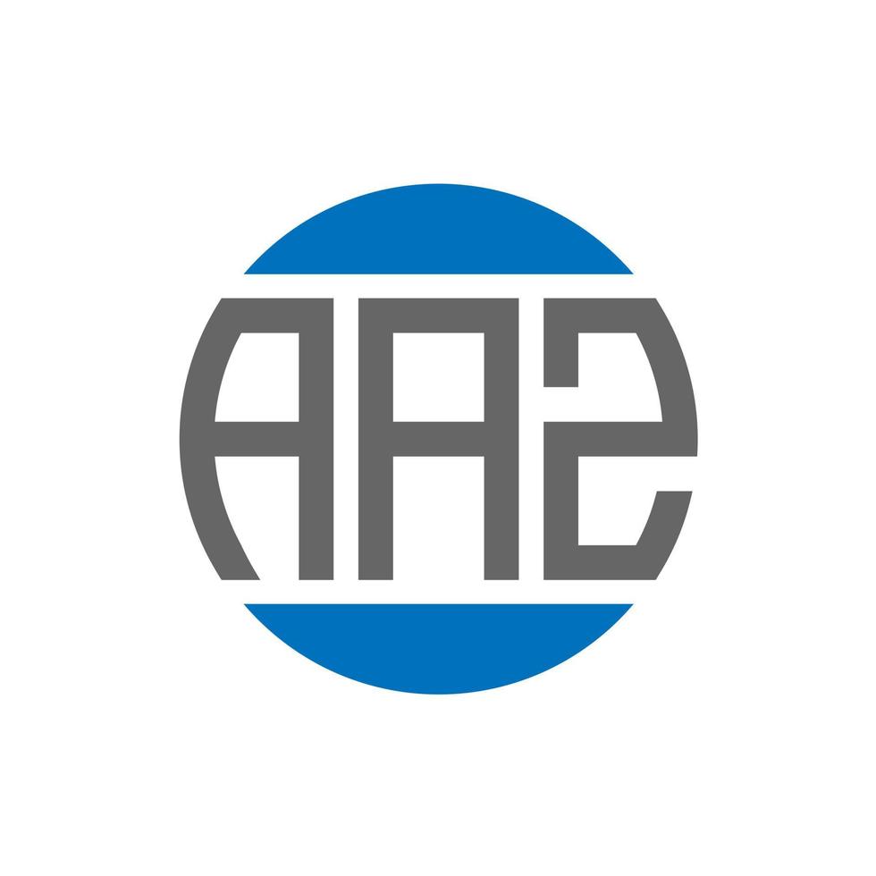 aaz-Buchstaben-Logo-Design auf weißem Hintergrund. aaz creative initials circle logo-konzept. aaz Briefgestaltung. vektor