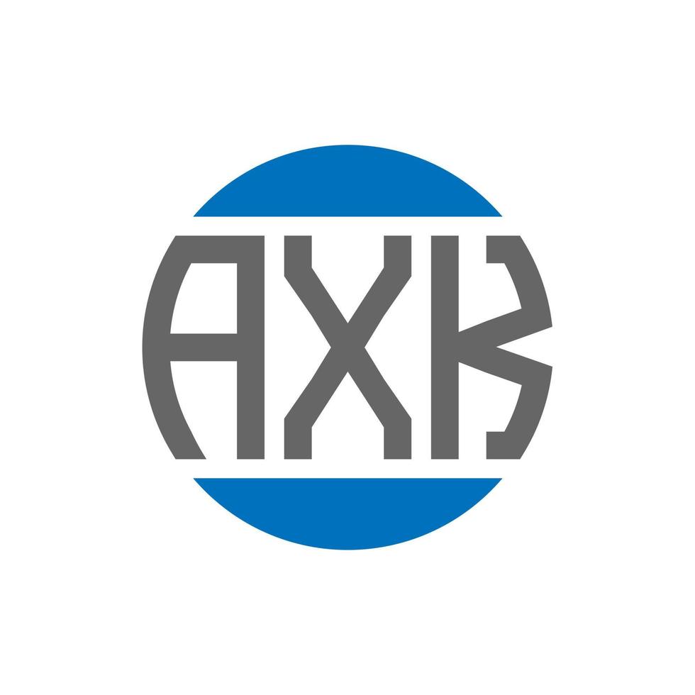axk brev logotyp design på vit bakgrund. axk kreativ initialer cirkel logotyp begrepp. axk brev design. vektor