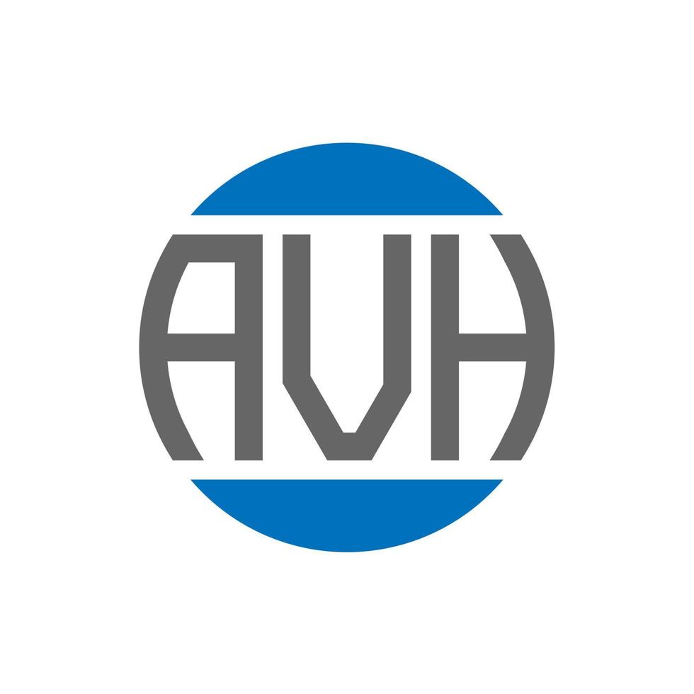 avh brev logotyp design på vit bakgrund. avh kreativ initialer cirkel logotyp begrepp. avh brev design. vektor