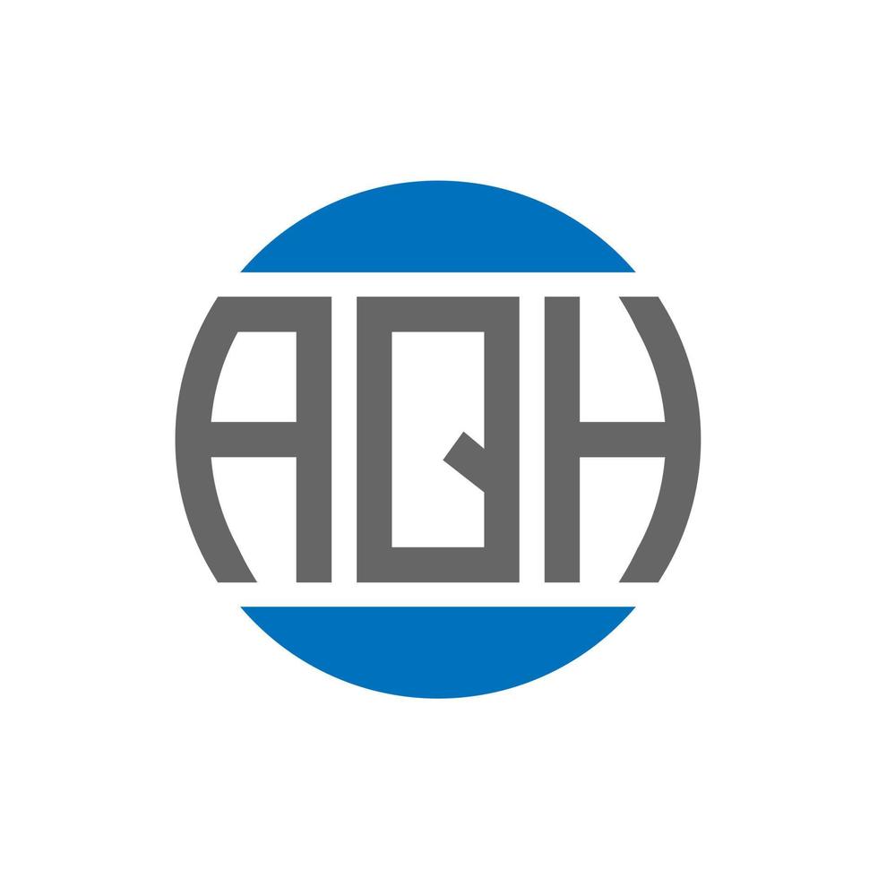 aqh brev logotyp design på vit bakgrund. aqh kreativ initialer cirkel logotyp begrepp. aqh brev design. vektor