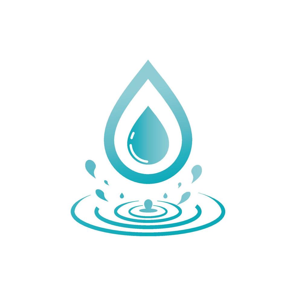 vatten släppa ikon för app eller hemsida vektor