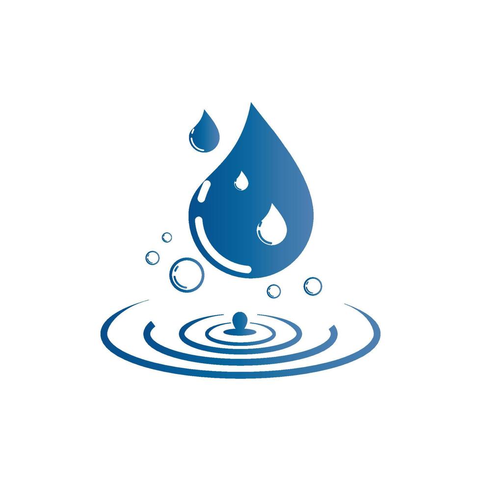 vatten släppa ikon för app eller hemsida vektor