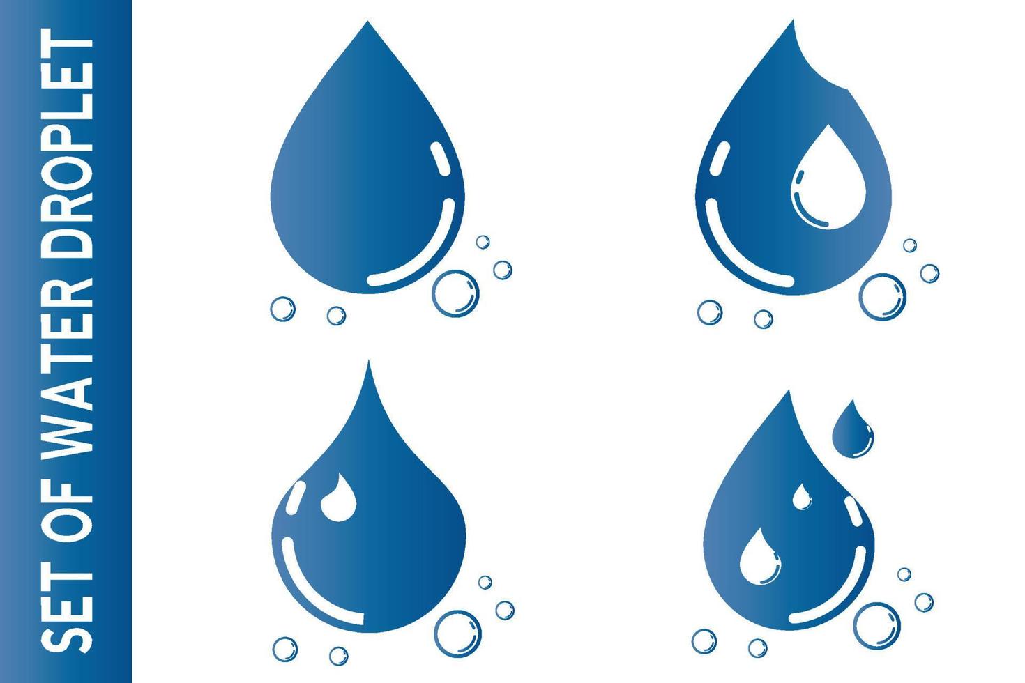 Wassertropfen-Symbol für App oder Website vektor