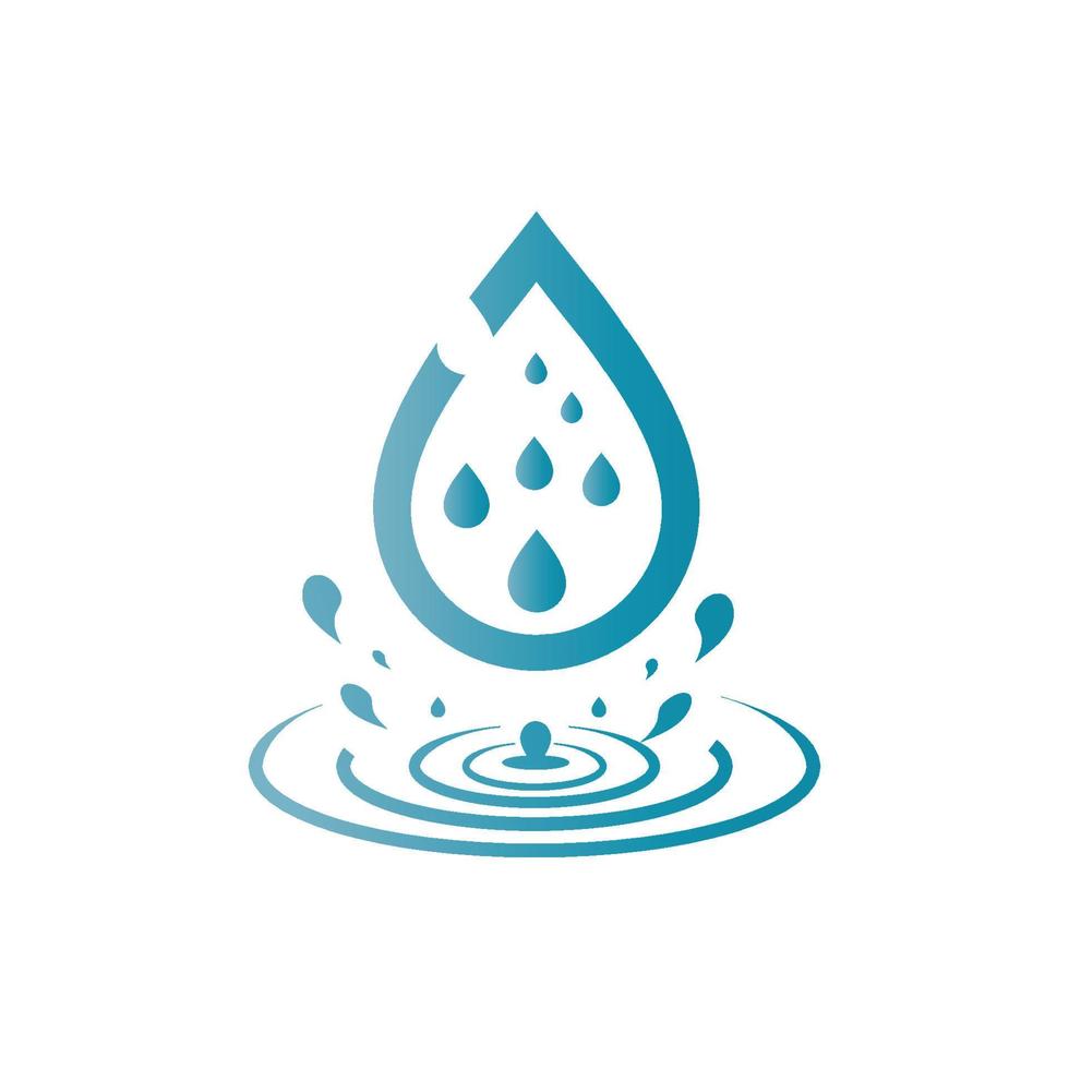 Wassertropfen-Symbol für App oder Website vektor