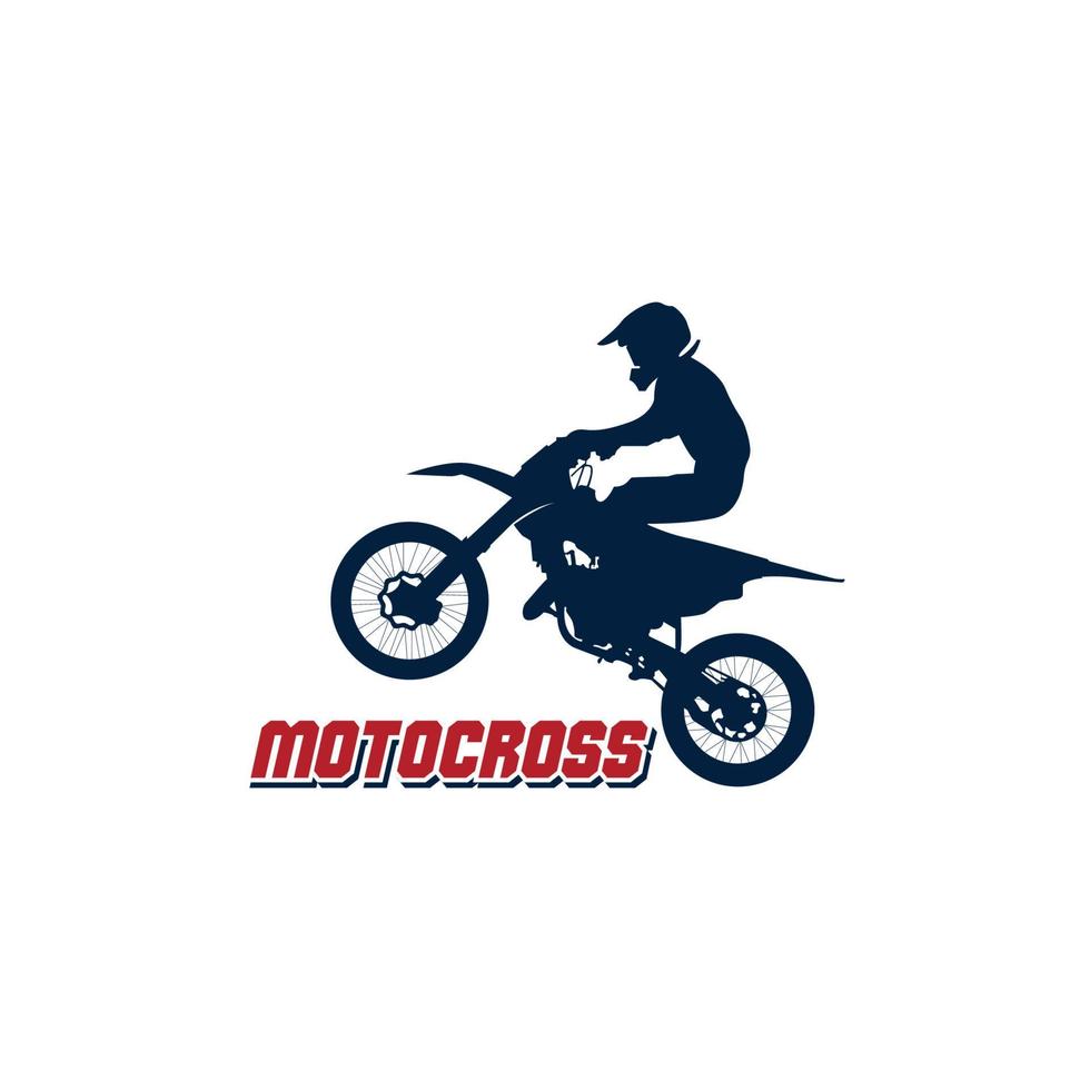 Motocross-Logo, Motorcross-Logo, Extremsport-Logo vektor