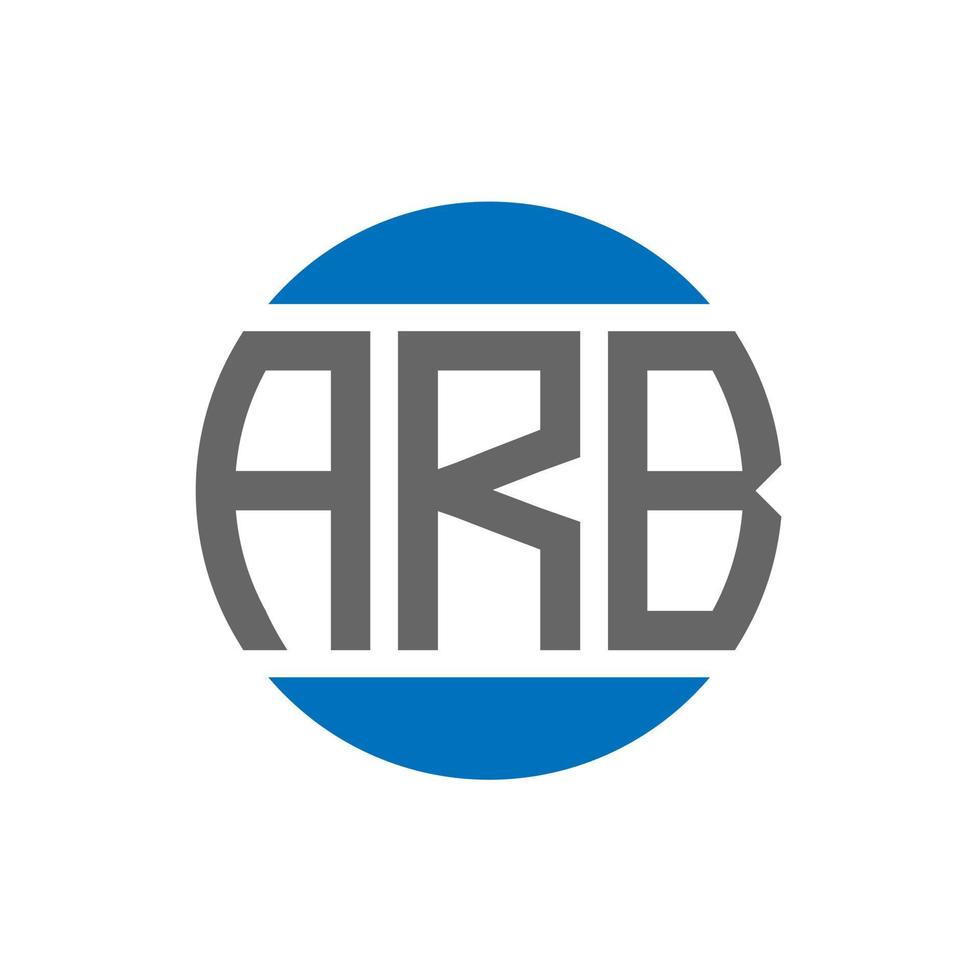 arb brev logotyp design på vit bakgrund. arb kreativ initialer cirkel logotyp begrepp. arb brev design. vektor