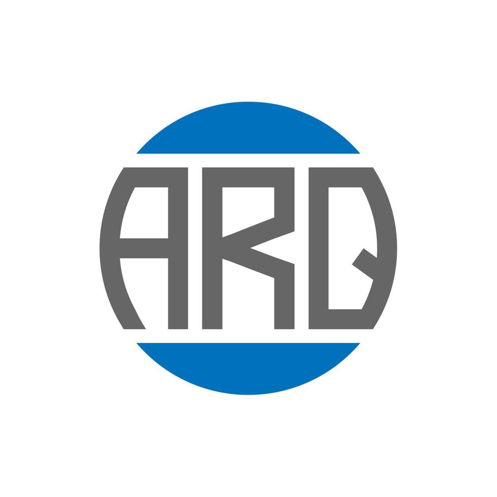 arq brev logotyp design på vit bakgrund. arq kreativ initialer cirkel logotyp begrepp. arq brev design. vektor