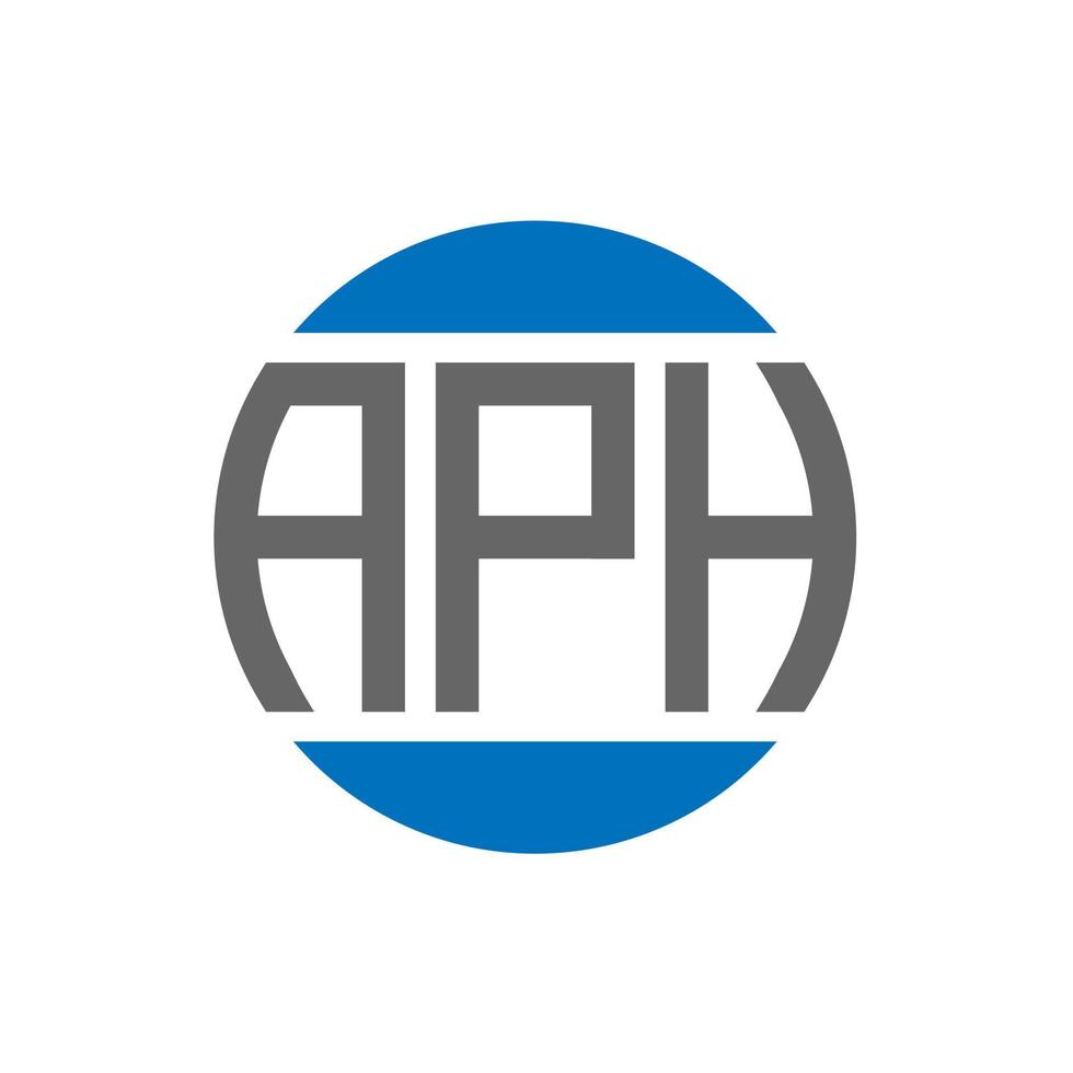 aph brev logotyp design på vit bakgrund. aph kreativ initialer cirkel logotyp begrepp. aph brev design. vektor