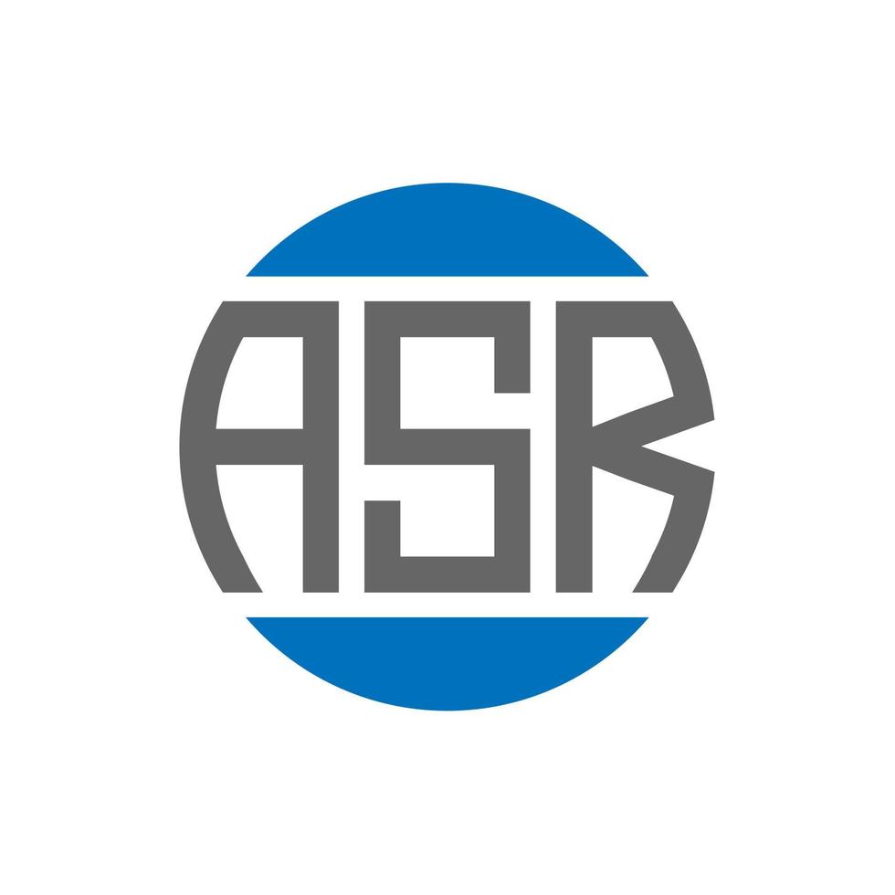 asr brev logotyp design på vit bakgrund. asr kreativ initialer cirkel logotyp begrepp. asr brev design. vektor