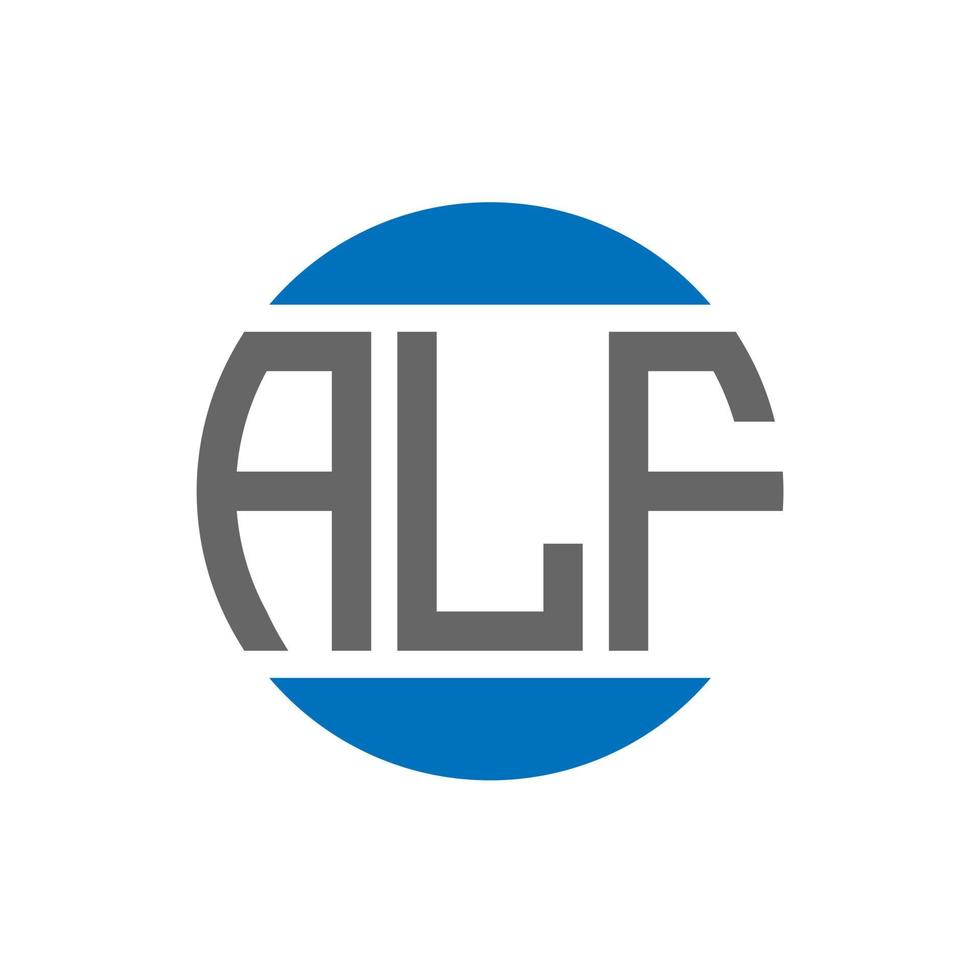 alf brev logotyp design på vit bakgrund. alf kreativ initialer cirkel logotyp begrepp. alf brev design. vektor