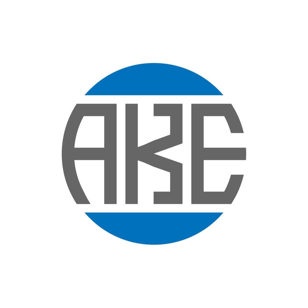 ake brev logotyp design på vit bakgrund. ake kreativ initialer cirkel logotyp begrepp. ake brev design. vektor