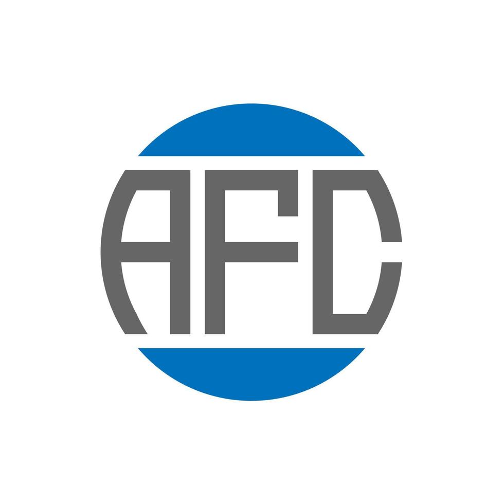 afc brev logotyp design på vit bakgrund. afc kreativ initialer cirkel logotyp begrepp. afc brev design. vektor