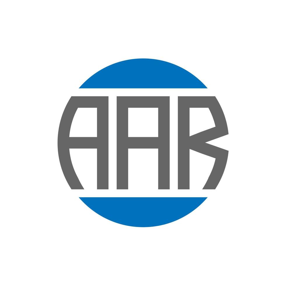 aar-Buchstaben-Logo-Design auf weißem Hintergrund. aar kreative Initialen Kreis Logo-Konzept. aar Briefgestaltung. vektor