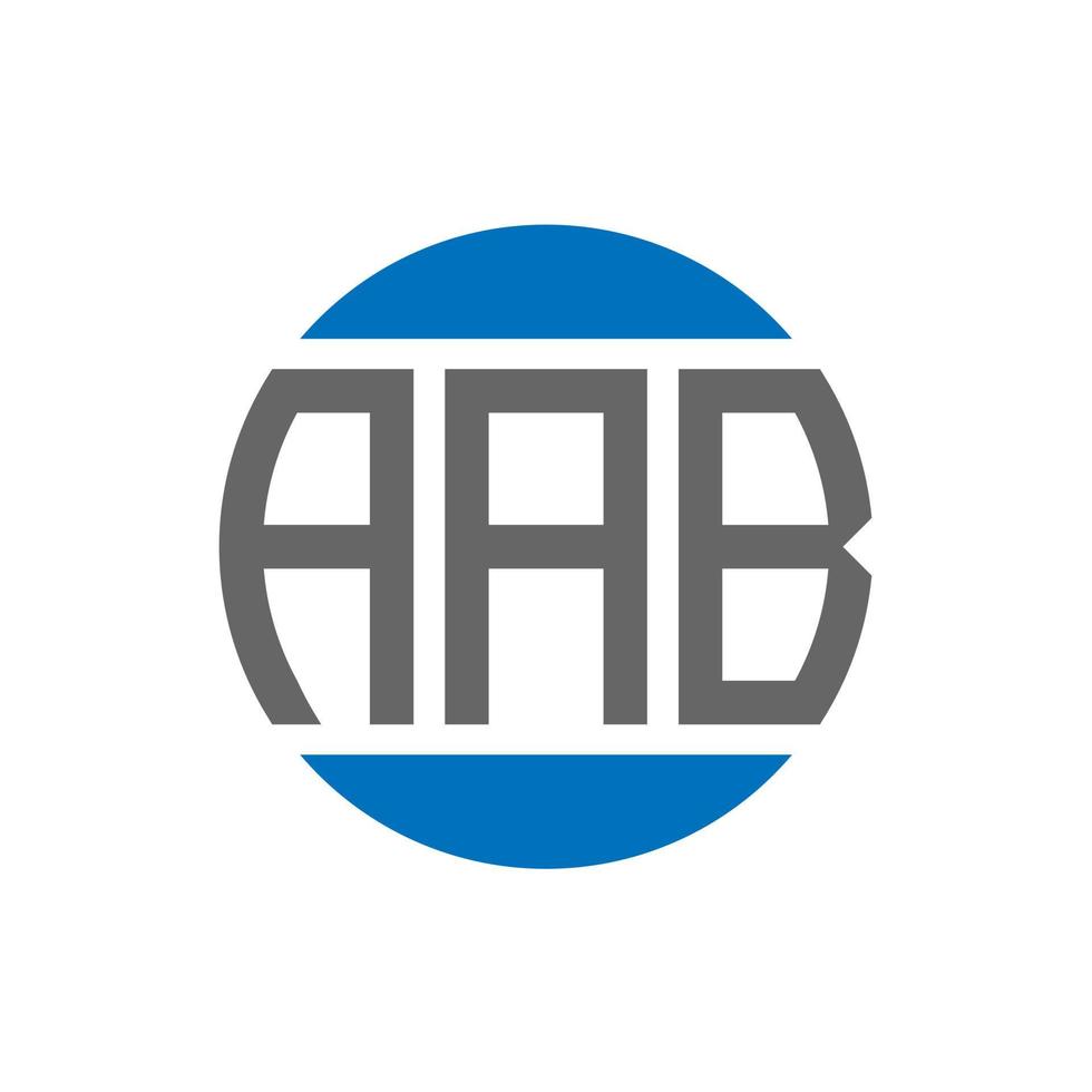 aab brev logotyp design på vit bakgrund. aab kreativ initialer cirkel logotyp begrepp. aab brev design. vektor