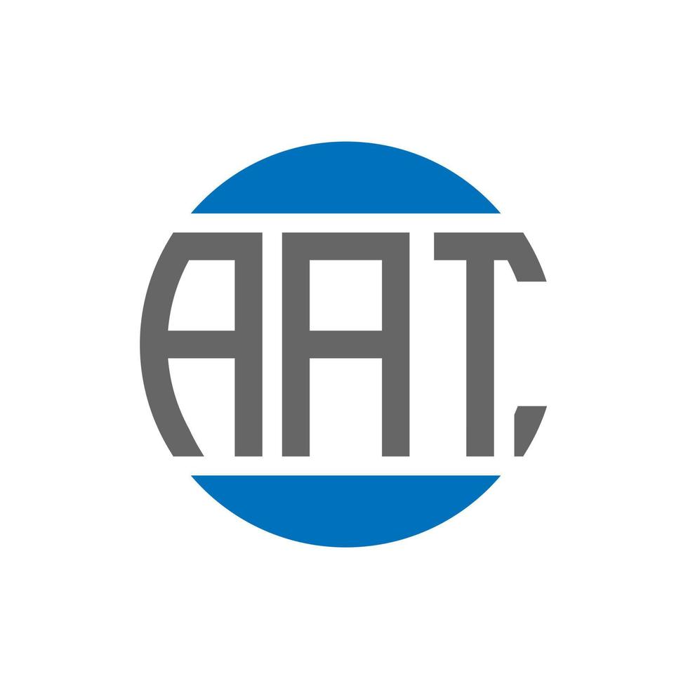 aat brev logotyp design på vit bakgrund. aat kreativ initialer cirkel logotyp begrepp. aat brev design. vektor