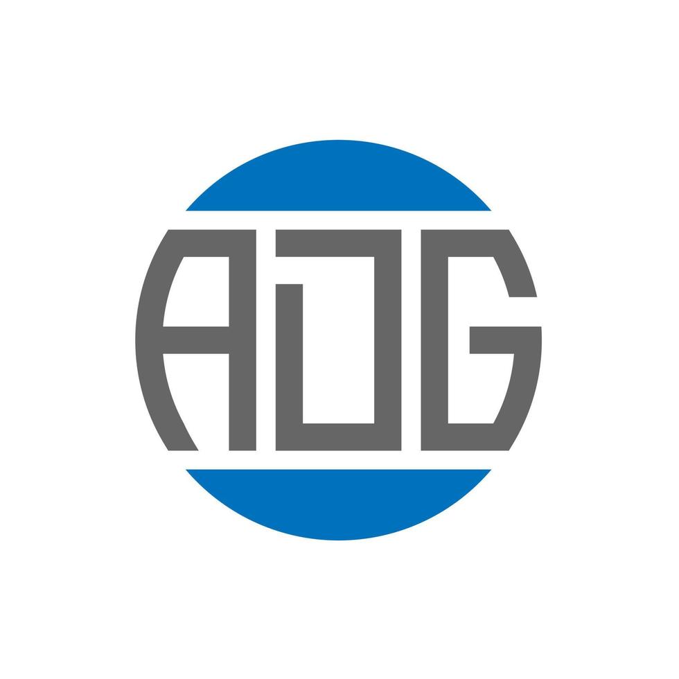 adg brev logotyp design på vit bakgrund. adg kreativ initialer cirkel logotyp begrepp. adg brev design. vektor