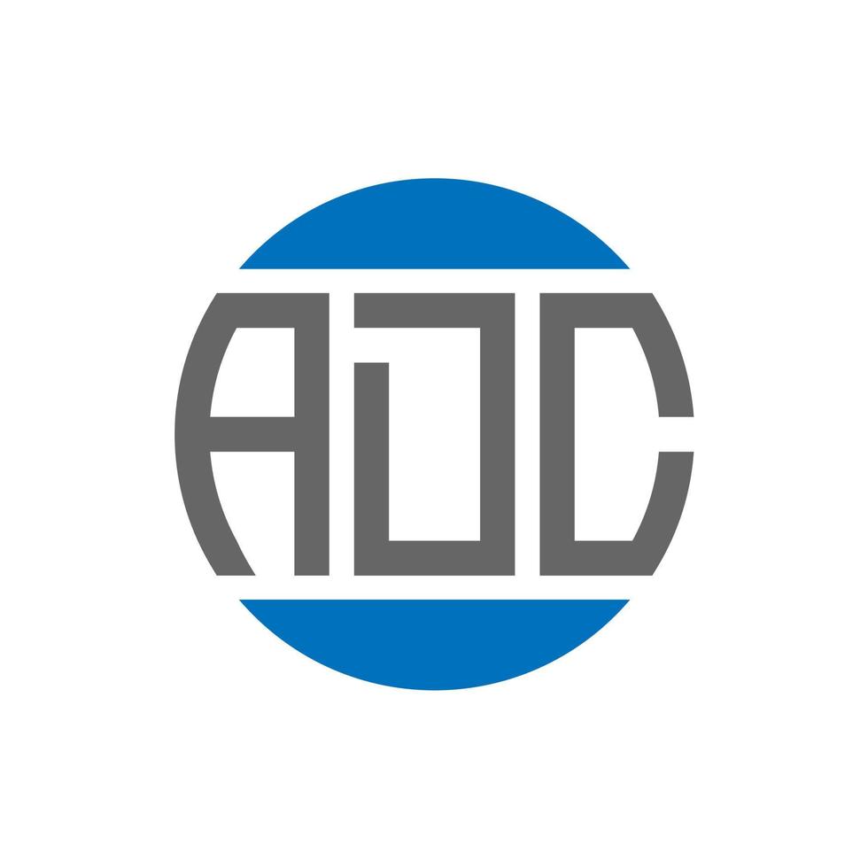 ADC-Brief-Logo-Design auf weißem Hintergrund. adc kreative Initialen Kreis Logo-Konzept. adc Briefgestaltung. vektor