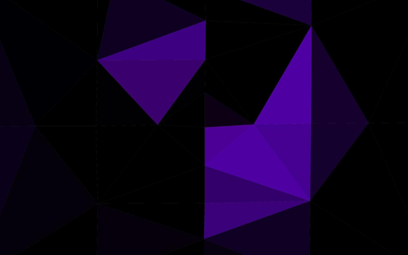 dunkelviolette Vektor-Dreieck-Mosaik-Textur. vektor