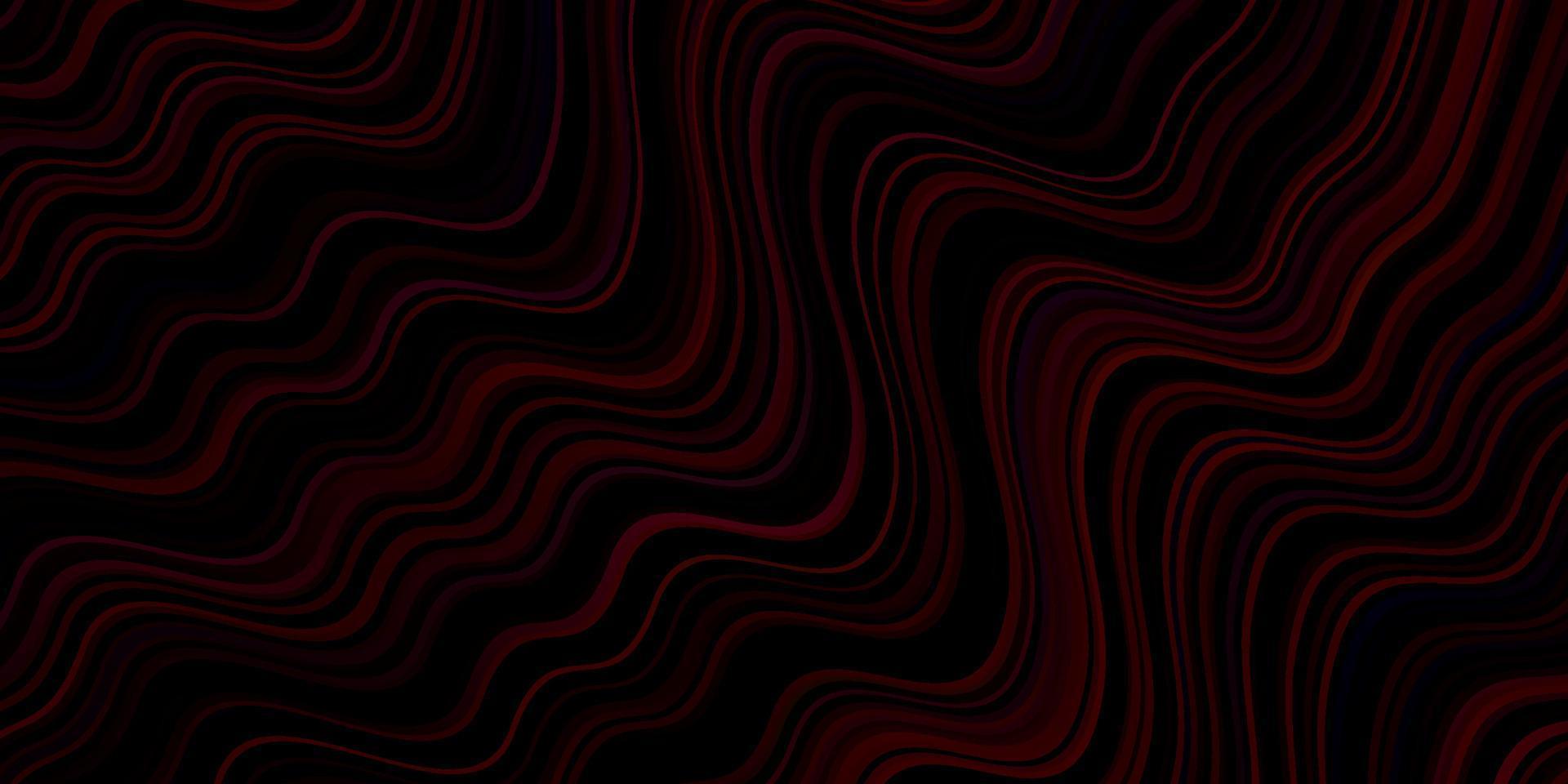 dunkelvioletter Vektorhintergrund mit gebogenen Linien. vektor