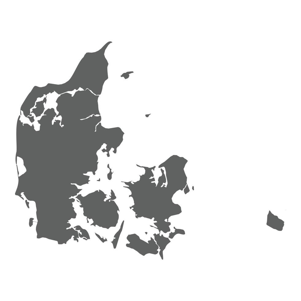 karta över danmark vektor