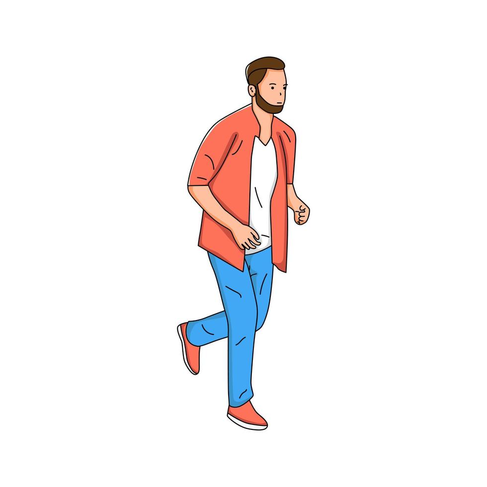 illustration av en löpning person vektor
