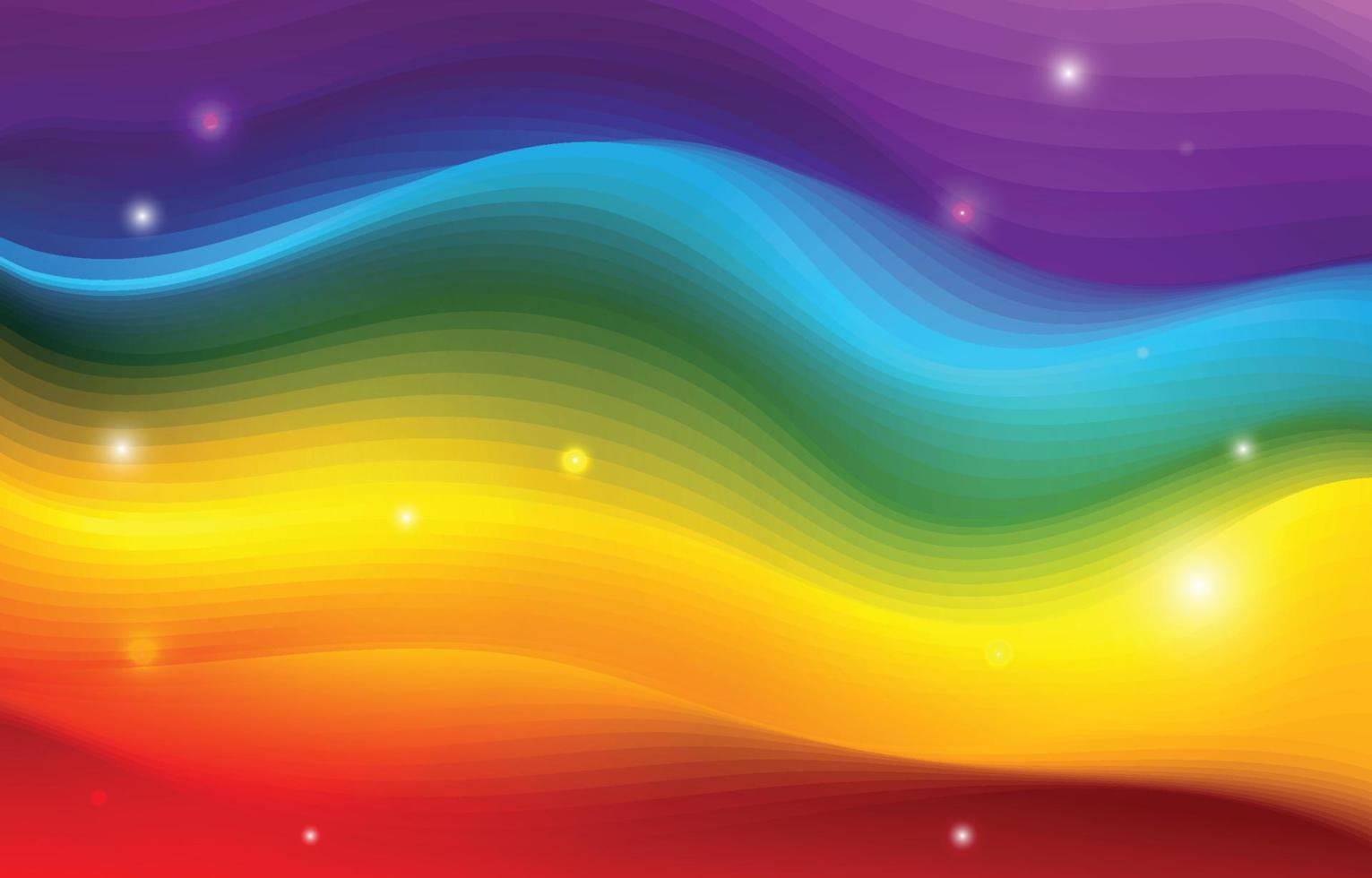 abstrakter Regenbogenhintergrund mit leuchtenden Farben vektor