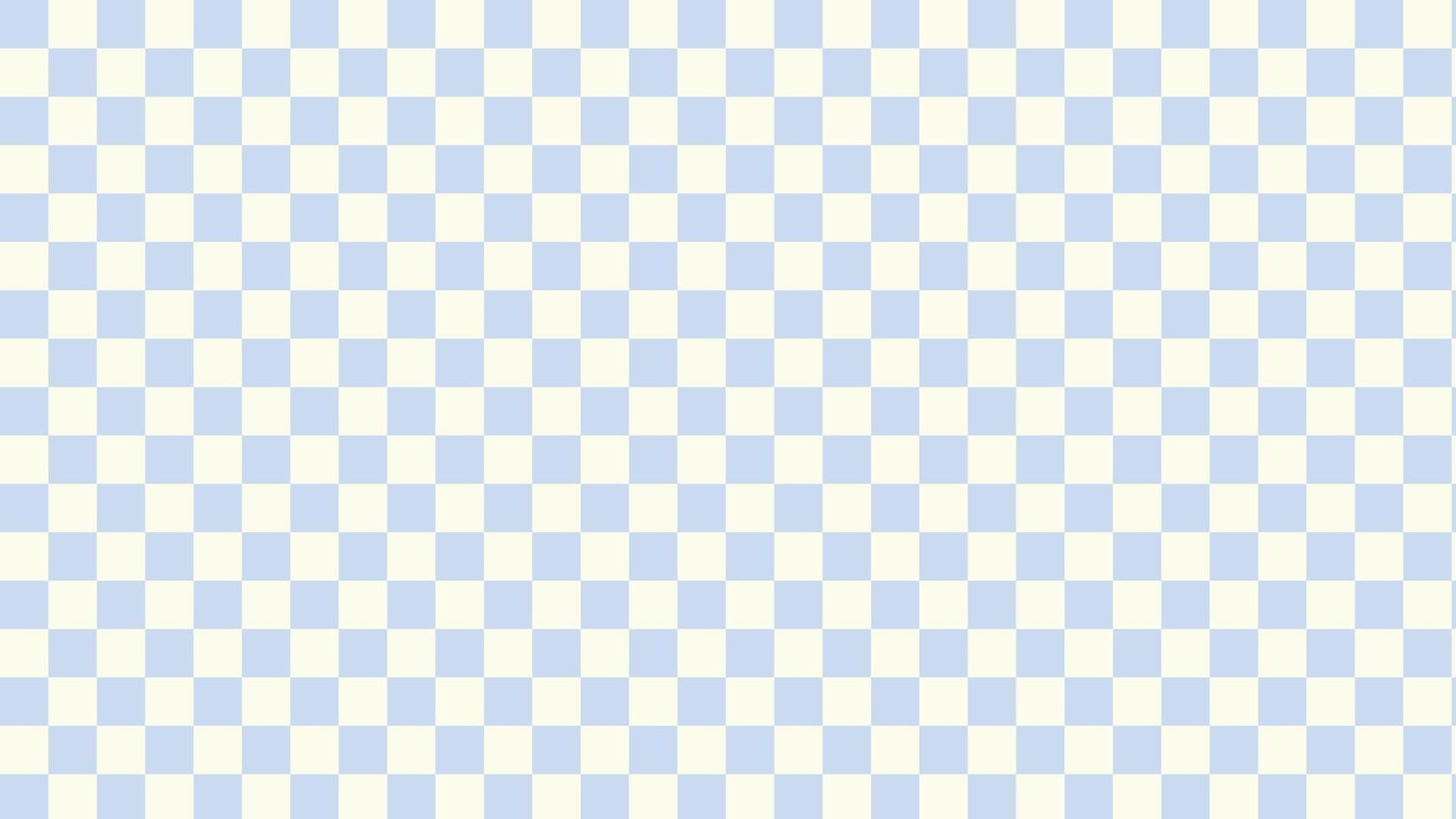 söt estetik mjuk pastell små blå och gul schackbräde, gingham, pläd, rutig, tartan tapet illustration, perfekt för baner, bakgrund, vykort, bakgrund, tapet vektor