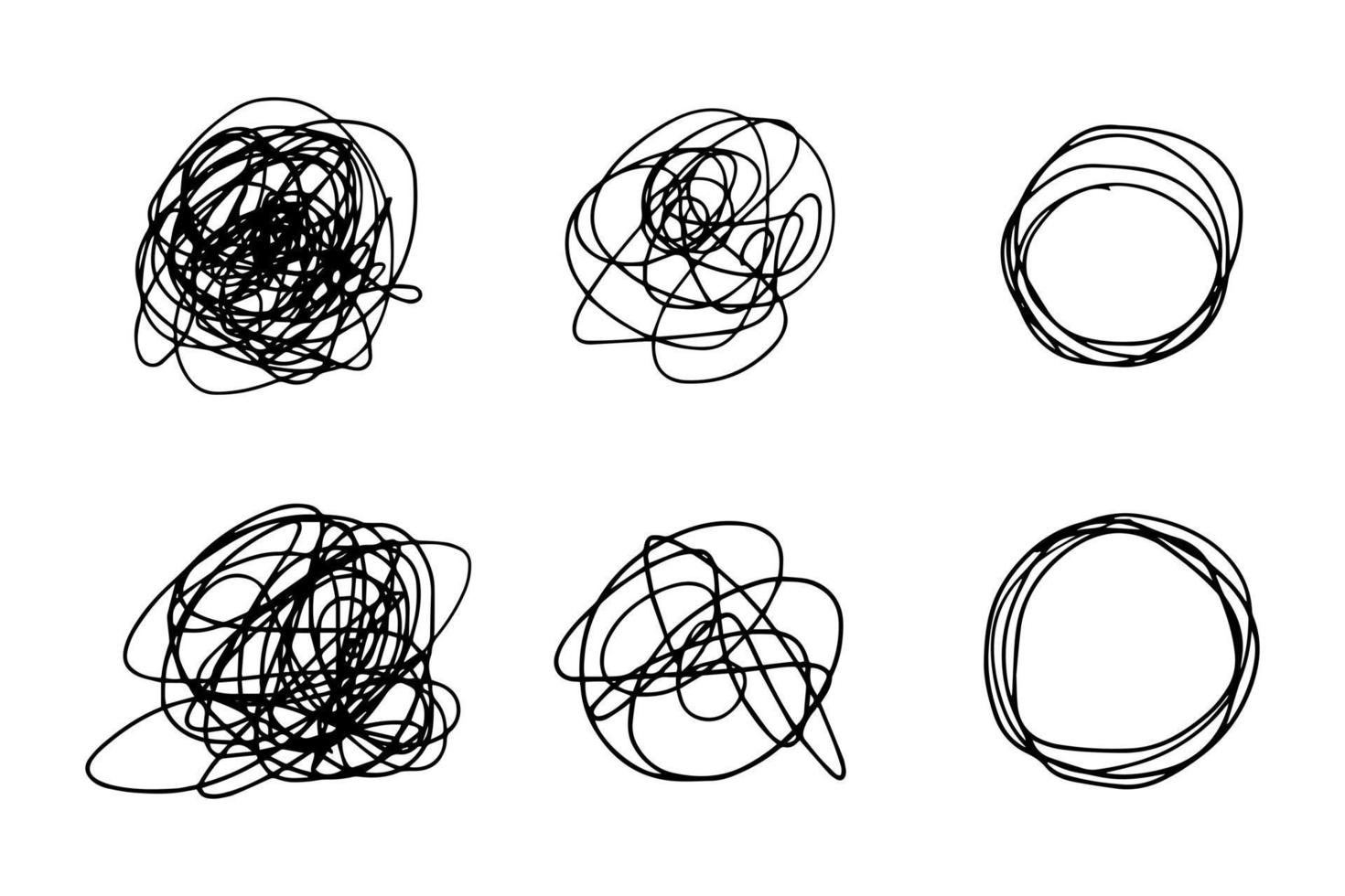 hand gezeichnet von der gewirrkritzelskizze. abstraktes Gekritzel, Vektorillustration. vektor