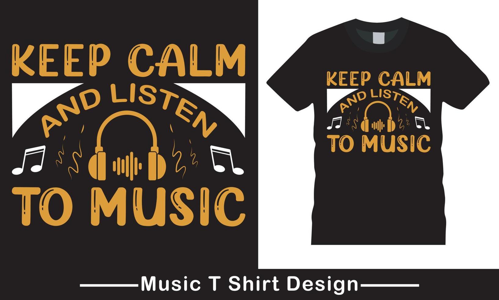 Musiktag Vektor Musikliebhaber T-Shirt Design kostenloser Vektor