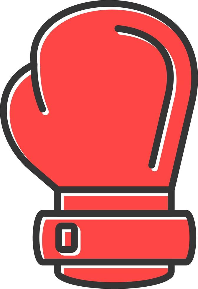 boxning handske kreativ ikon design vektor