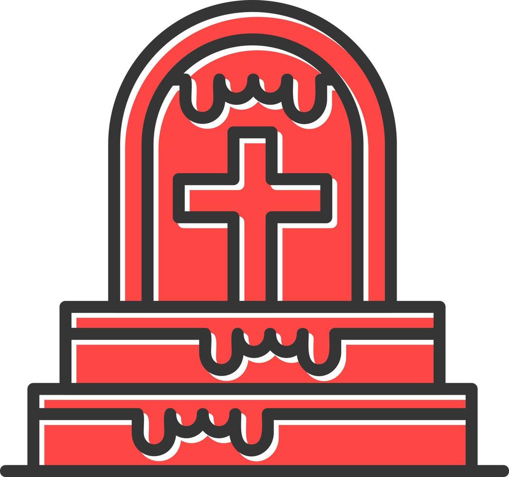 Friedhof kreatives Icon-Design vektor