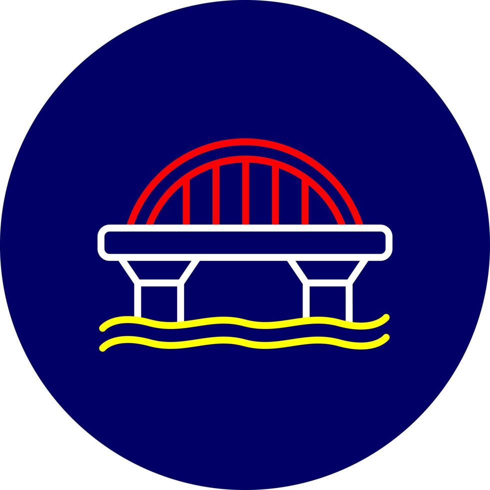 Brücke kreatives Icon-Design vektor