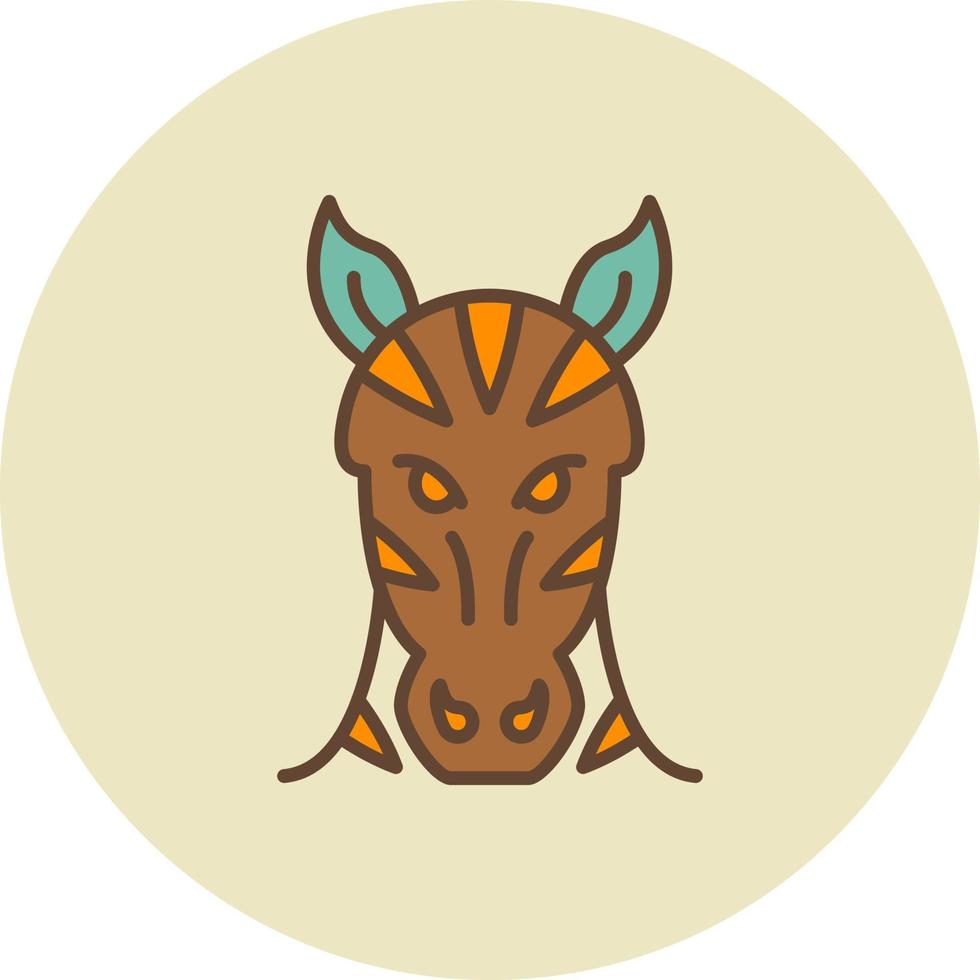 Zebra kreatives Icon-Design vektor