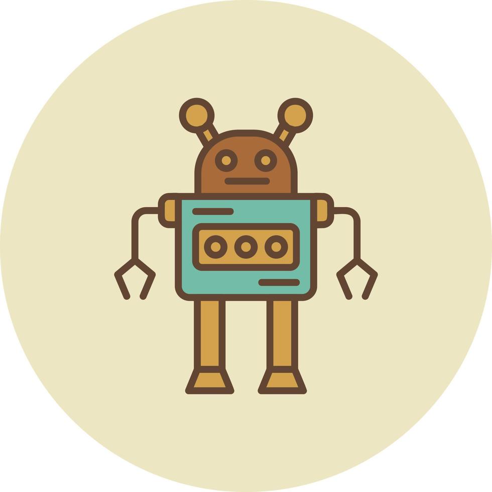 Roboter kreatives Icon-Design vektor