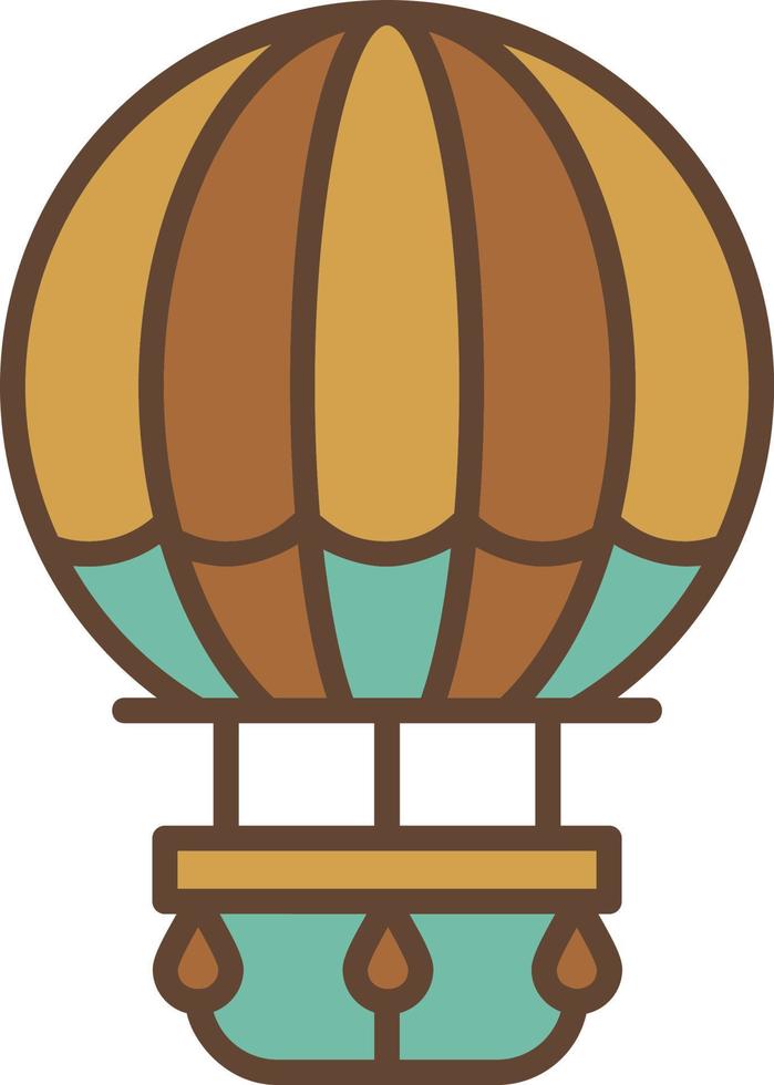 Heißluftballon kreatives Icon-Design vektor