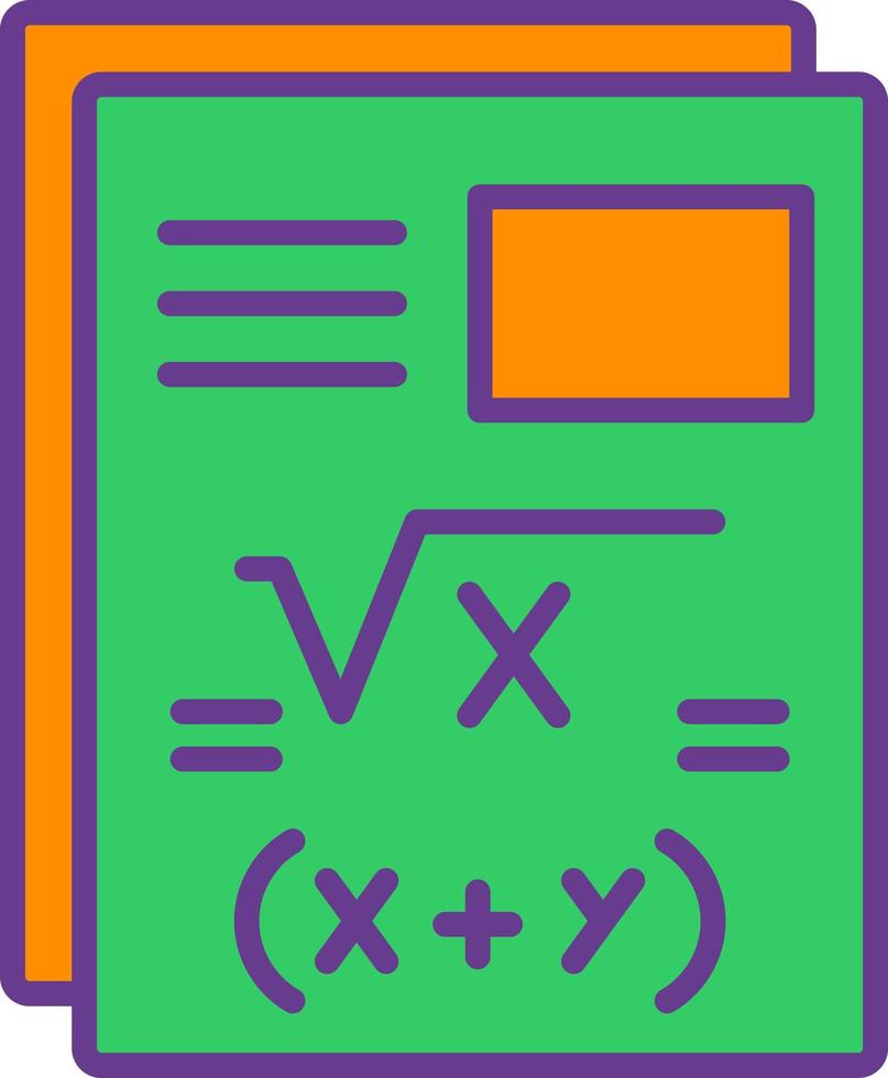 Mathe kreatives Icon-Design vektor