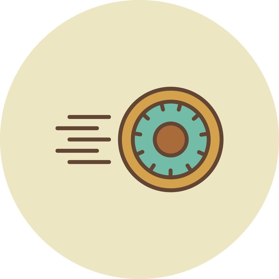 frisbee kreativ ikon design vektor