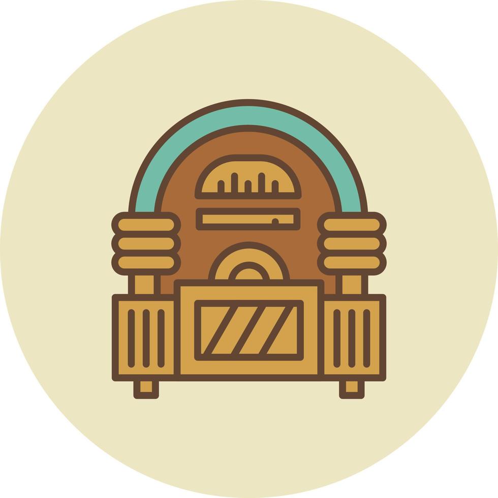 Jukebox kreatives Icon-Design vektor