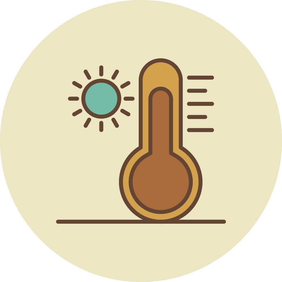 kreatives Icon-Design bei hohen Temperaturen vektor