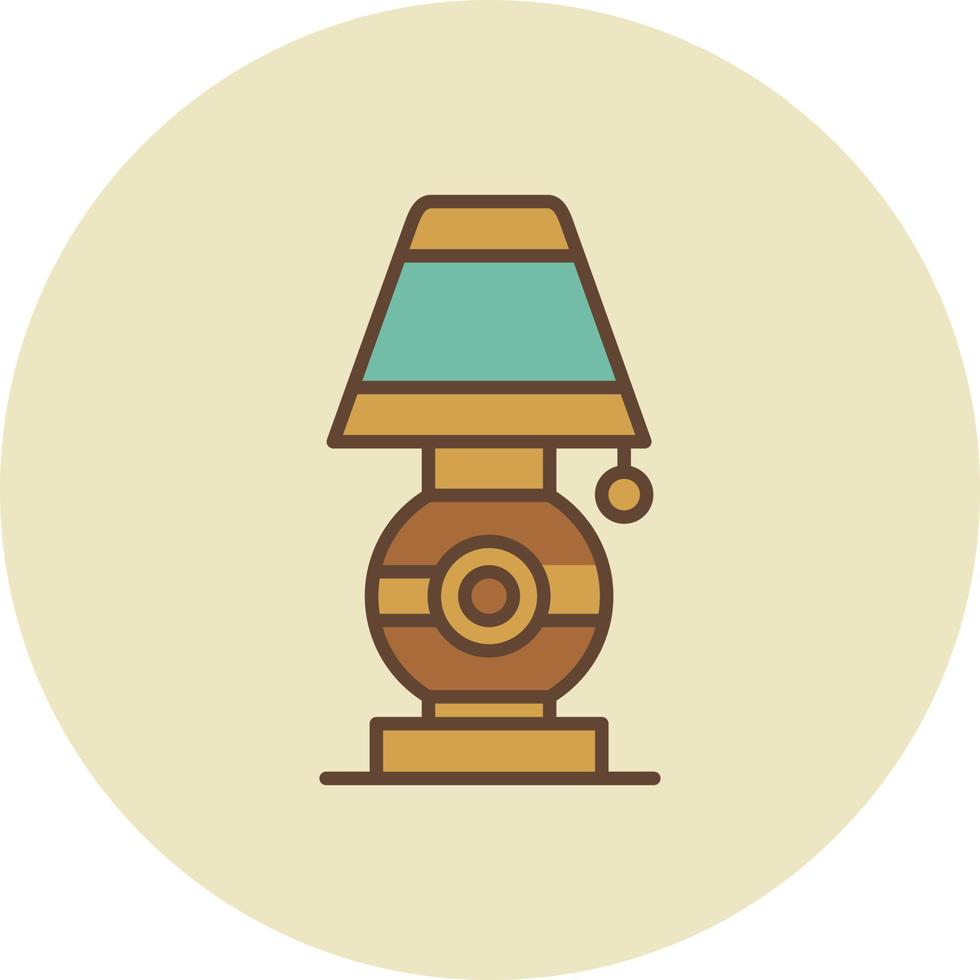 skrivbord lampa kreativ ikon design vektor