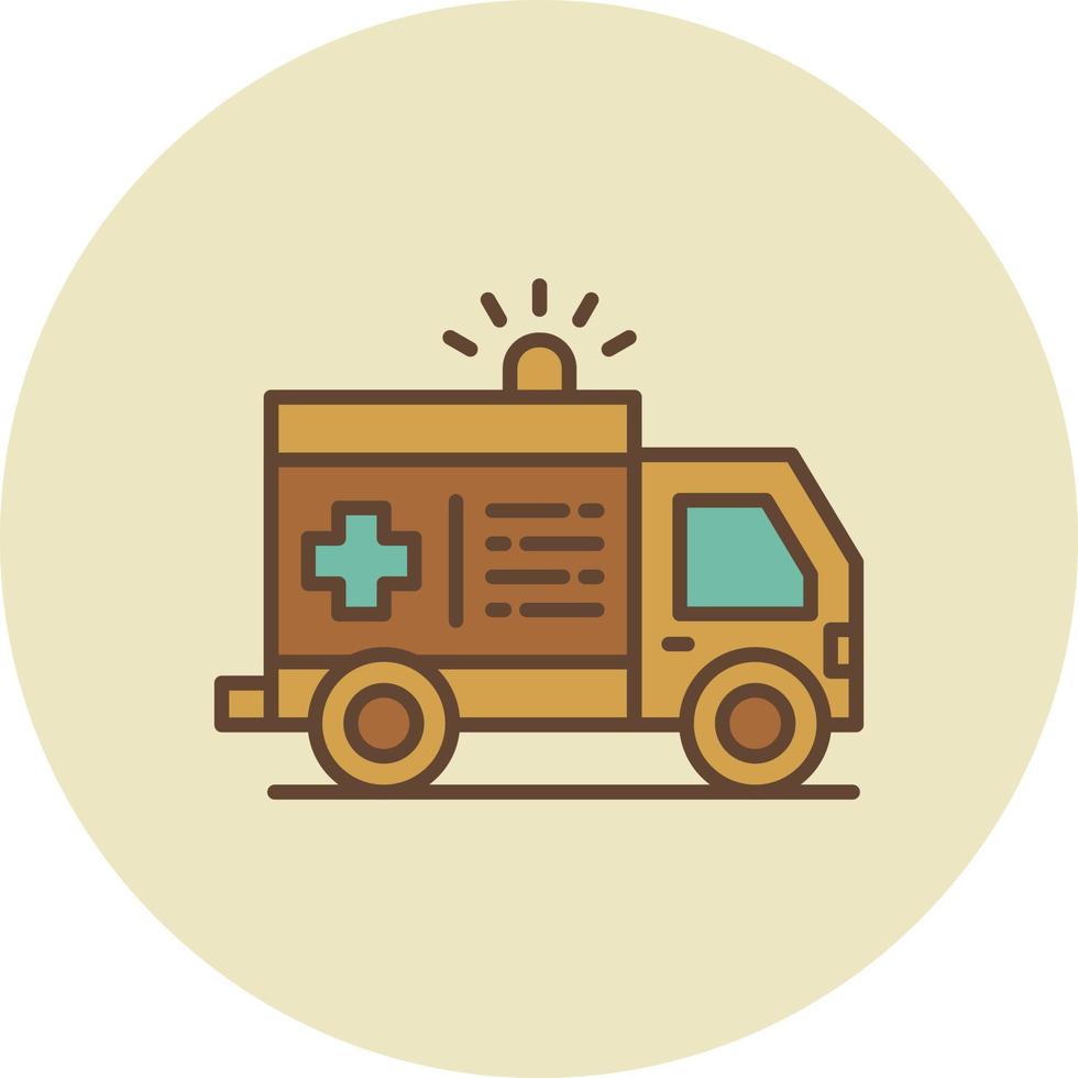 Krankenwagen kreatives Icon-Design vektor