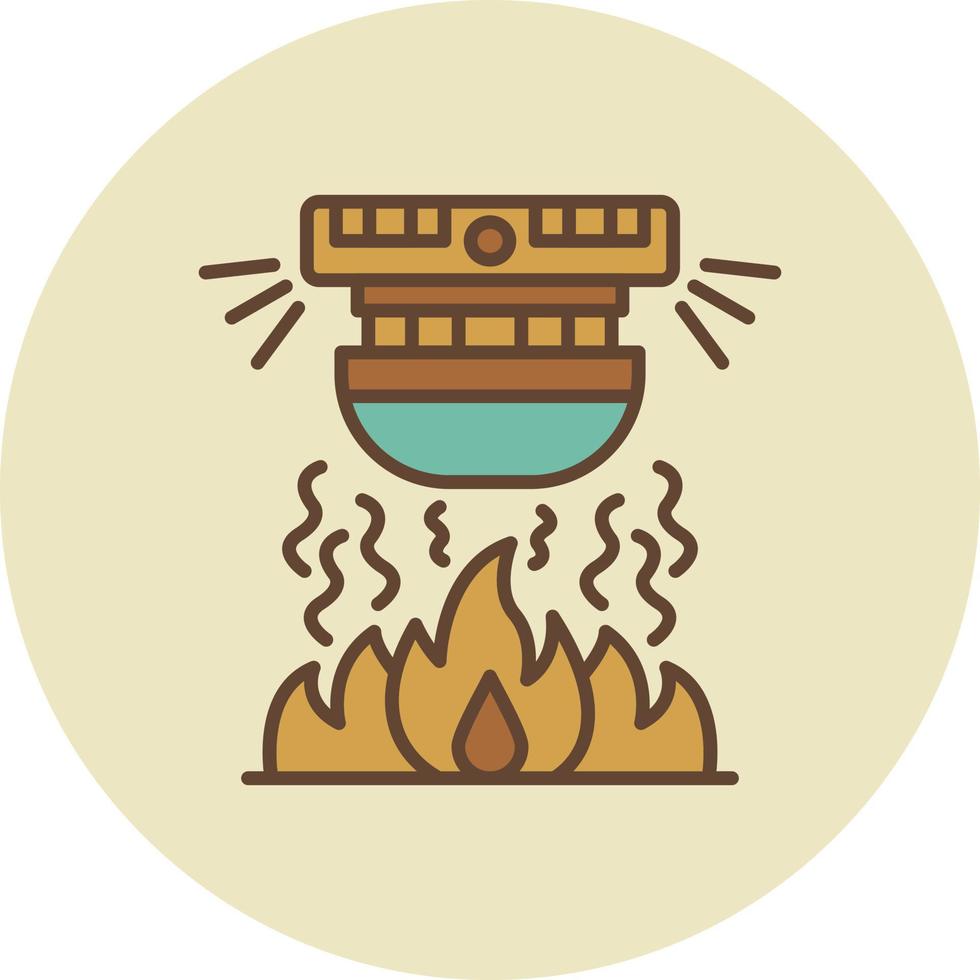 Feueralarm kreatives Icon-Design vektor