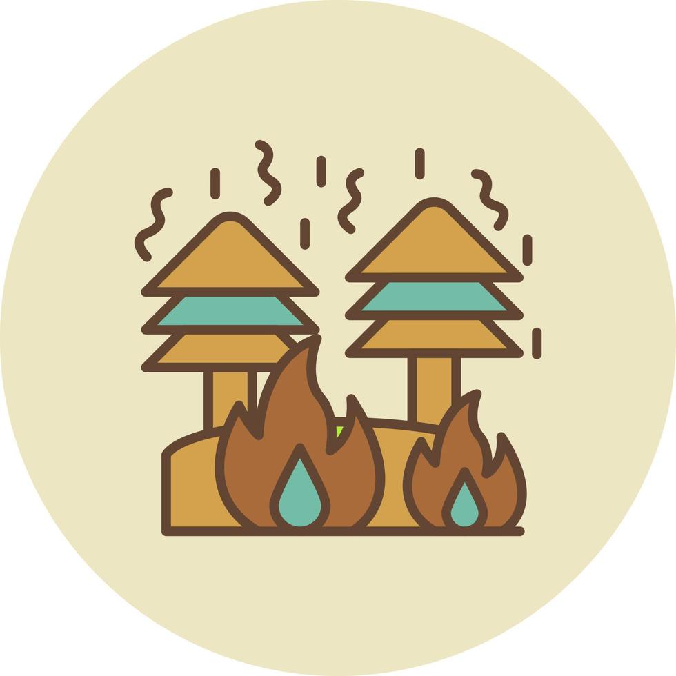 Feuer kreatives Icon-Design vektor