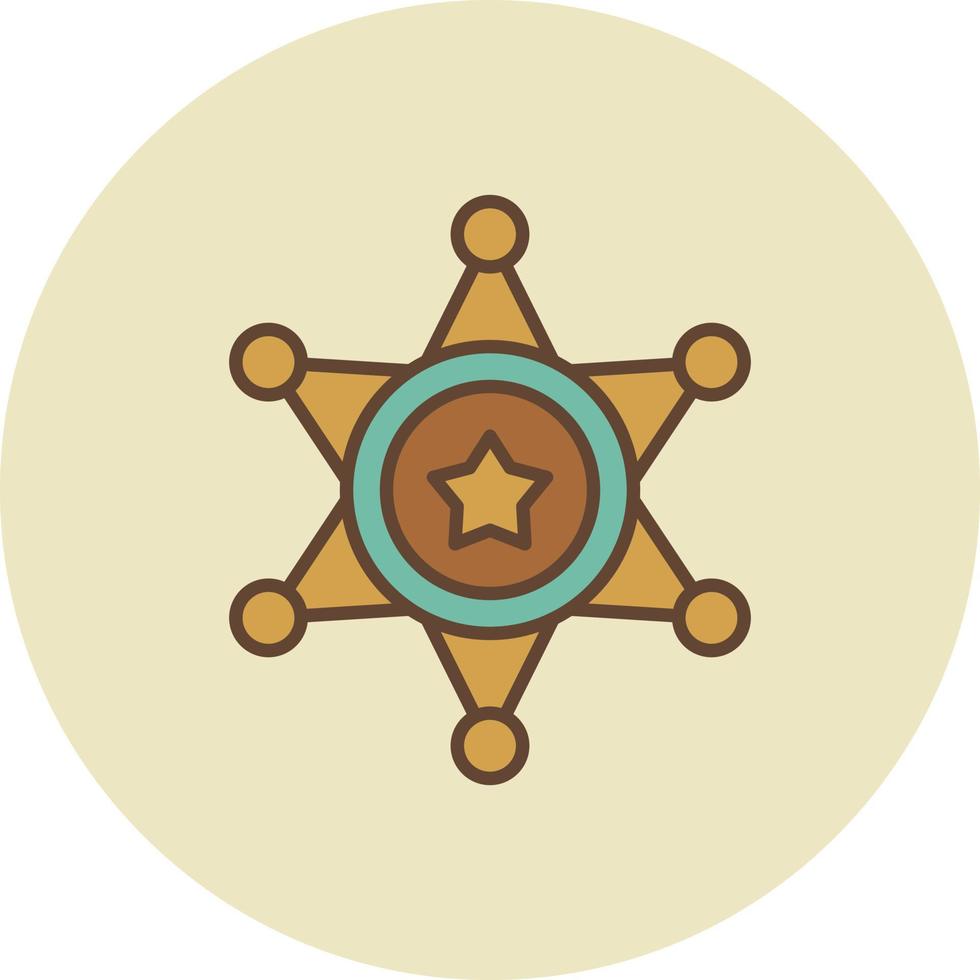 Sheriff kreatives Icon-Design vektor