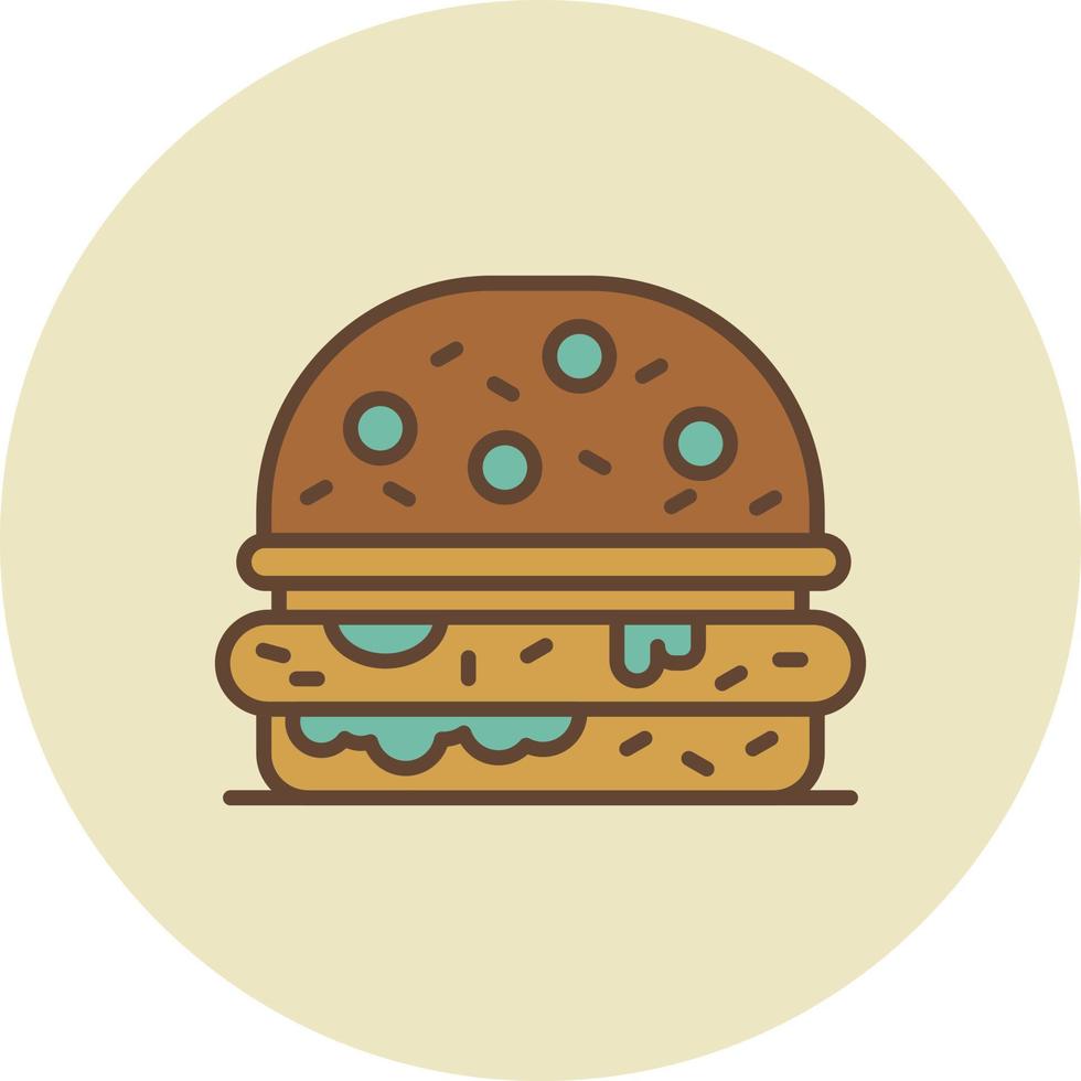 Burger kreatives Icon-Design vektor