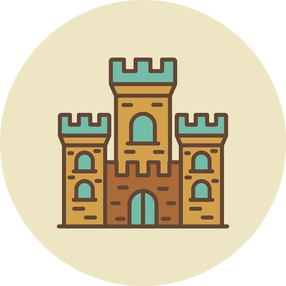 Schloss kreatives Icon-Design vektor