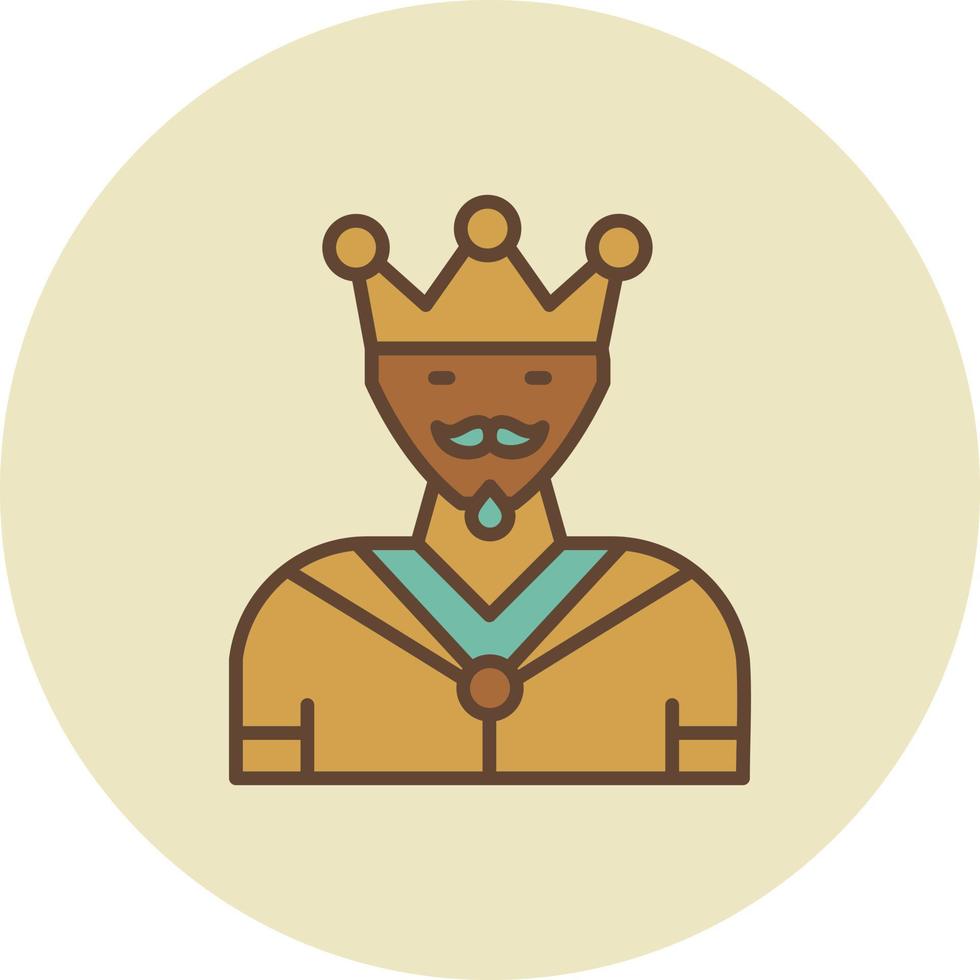 König kreatives Icon-Design vektor