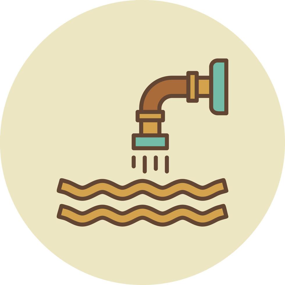 Abwasser kreatives Icon-Design vektor