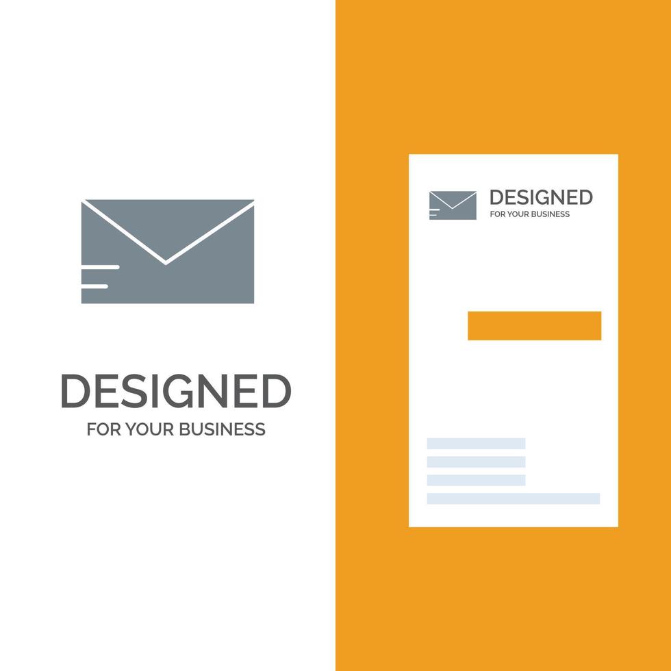 post e-post skola grå logotyp design och företag kort mall vektor